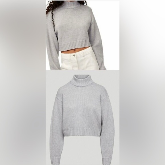 Aritzia Wilfred Free Sweater in light grey - Picture 2 of 4